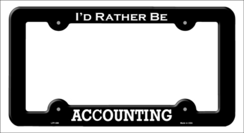 Smart Blonde LPF-089 6 x 12 in. Accounting Novelty Metal License Plate
