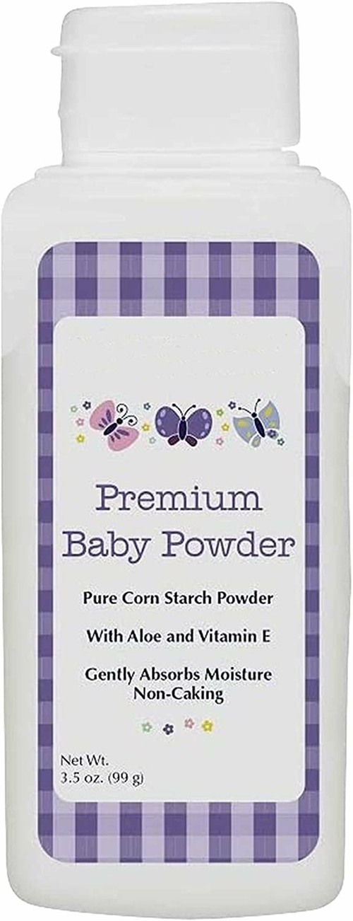Dukal Pack of 48 Premium Baby Powder. 3.5 oz Corn Starch Baby Powder.