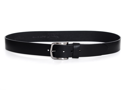 Everest Black Leather Veg Tanned Men Belt