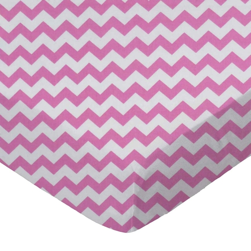 SheetWorld Fitted Cradle Sheet - 100% Cotton Woven - Bubble Gum Pink
