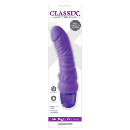 Pipedream Classix Mr. Right Vibrator Realistic 6.5 in. Vibrating Dildo