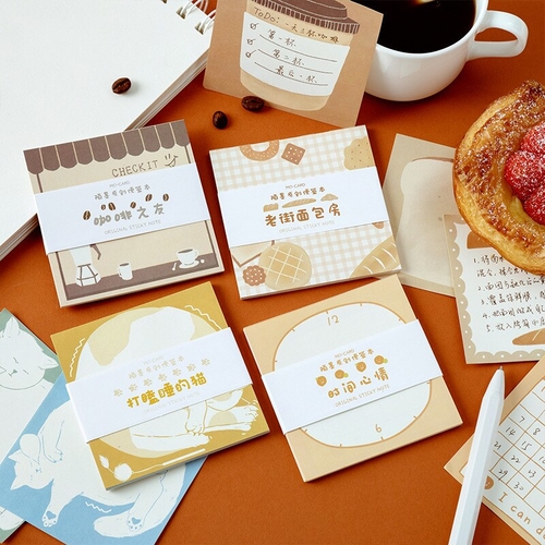 30 Sheets Strawberry Girl Memo Pad Word