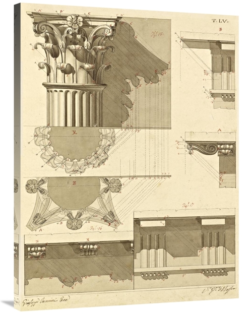 Global Gallery GCS-453928-3040-142 30 x 40 in. Plate 55 for Elements o