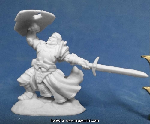 Reaper Miniatures REM77385 25mm Sir Rathan Kranzhel, Human Fighter