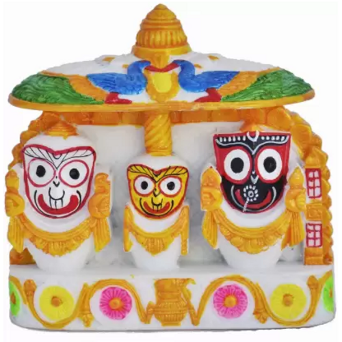 Lord Jagannath Balaram Subhadra Idol for car Dashboard Decorative