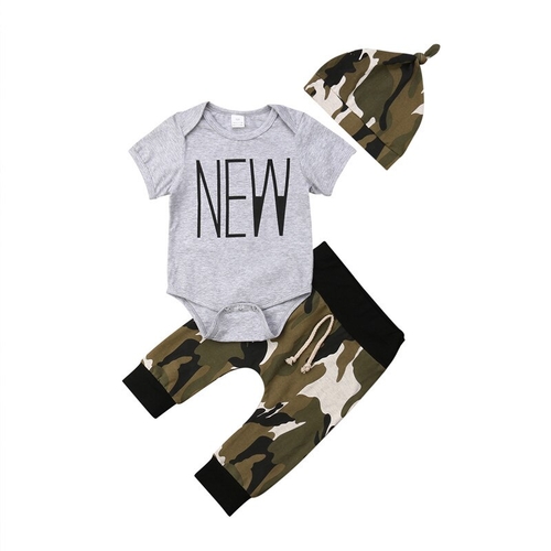 Casual Newborn Summer Cotton Clothes Baby Boy