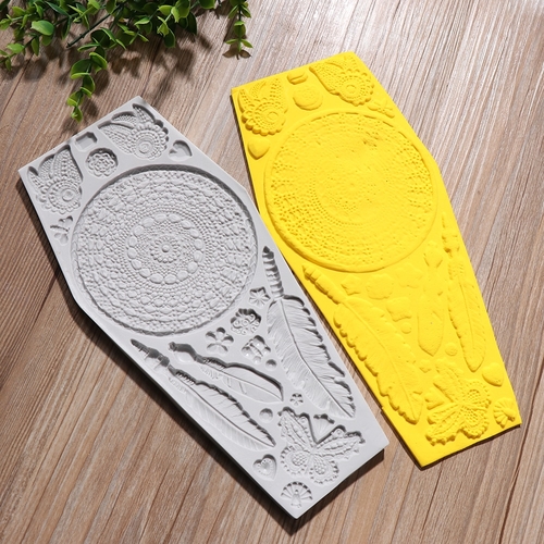1Pcs Feathers Dream Catcher Pattern Silicone Mold
