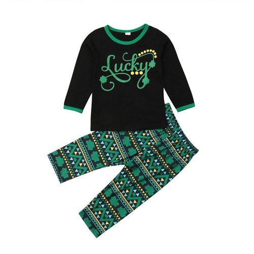 Cute 2PCS Toddler Infant Kids Baby Girl Boy Letter