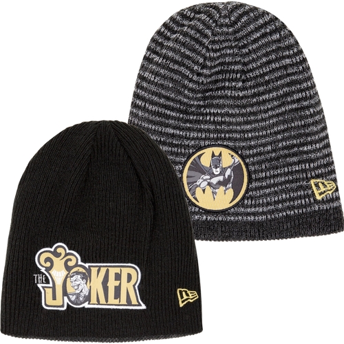 Batman 112814 Batman 80th Hero & Villain Reversible New Era Beanie