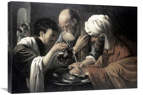 Global Gallery GCS-276929-30-142 30 in. Pilate Washing His Hands Art P