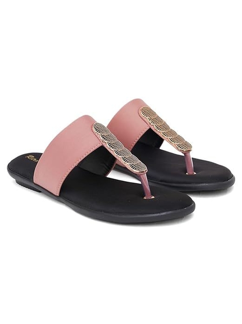 Retro Walk Fashionable trending Flat Sandals for Girls and (Size-UK-5)
