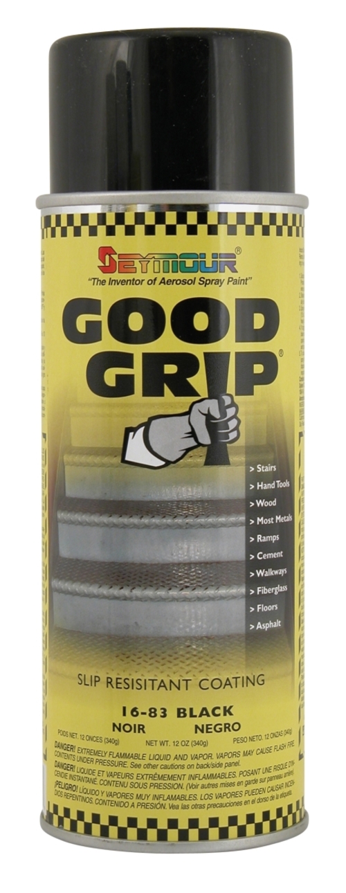 Seymour SM16-83 Good Grip Spray Paint, Black - Case of 6