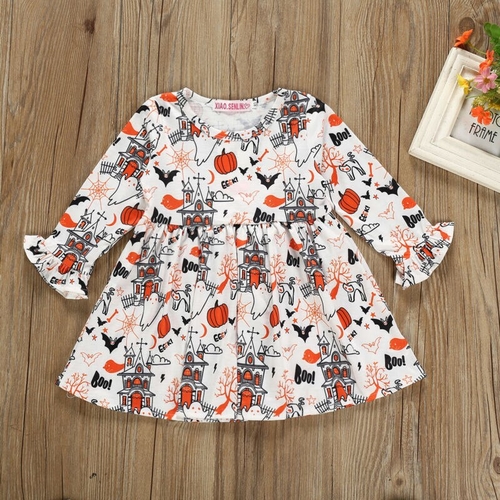 US Toddler Girl Baby Dress Long Sleeve Princess