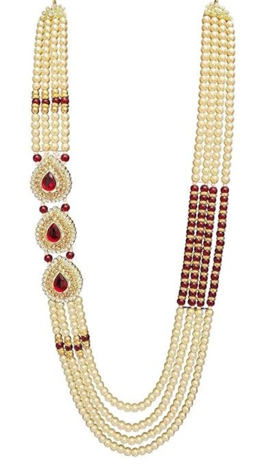 Dulha Moti Mala Necklace Haar Jewellery for Groom/Men for Shaadi Wear