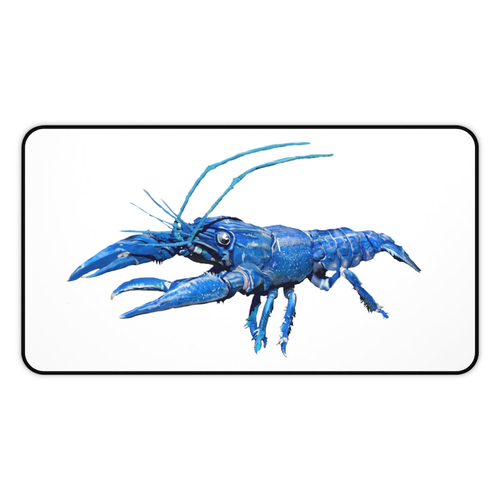 Blue Crawfish Desk Mat