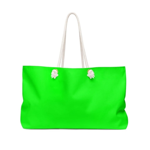 Neon Green Handbag - Weekender Tote Bag