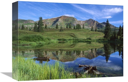 Global Gallery GCS-452075-1216-142 12 x 16 in. Ruby Peak Reflected in 