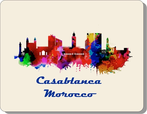 City of Casablanca Morocco Mouse Pad