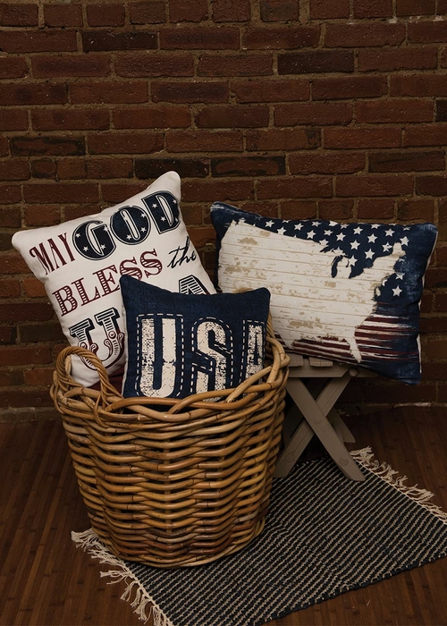Heritage Lace AS-PC5 18 x 18 in. American Spirit God Bless Pillow Cove