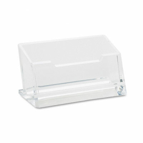 Acrylic Business Card Holder  Capacity 80 Cards  Clear