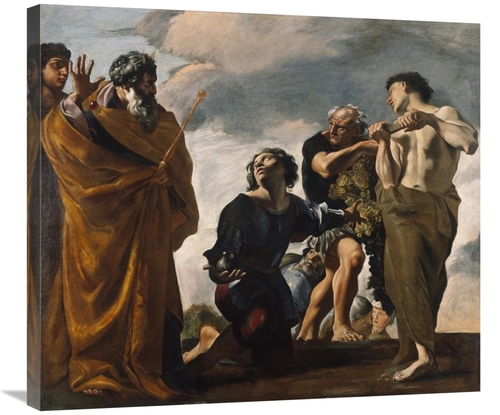 Global Gallery GCS-456782-30-142 30 in. Moses & the Messengers From Ca