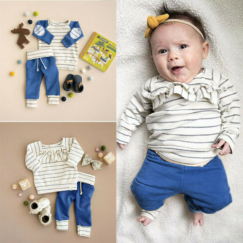 Casual Infant Baby Boys Girls Sets Sister