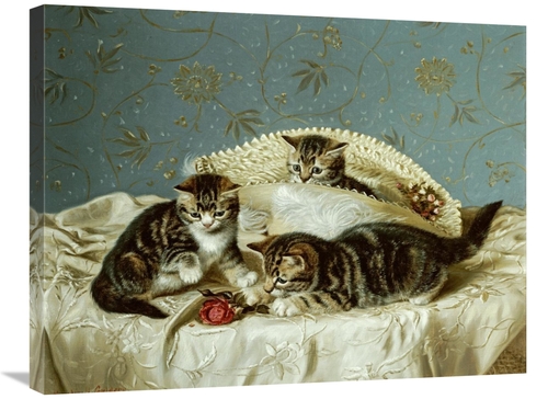 Global Gallery GCS-266105-30-142 30 in. Kittens Up to Mischief Art Pri