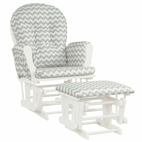 Nursing Glider and Footstool Rocking Chair