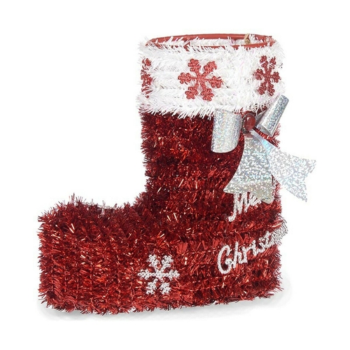 Decorative Figure Christmas Boot Plastic polypropylene (9,5 x 18 x