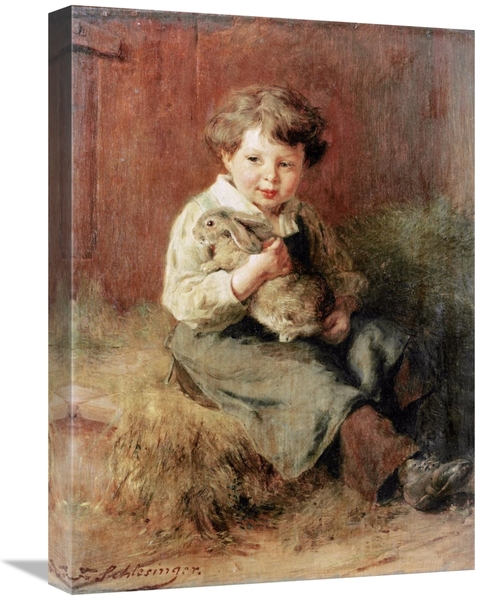 Global Gallery GCS-267250-22-142 22 in. The Pet Rabbit Art Print - Fel