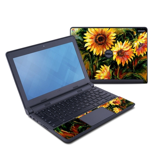 DecalGirl DC11-SSUN Dell Chromebook 11 Skin - Sunflower Sunshine
