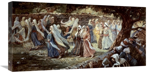 Global Gallery GCS-280550-30-142 30 in. Virgins of Shiloh Surprised Ar