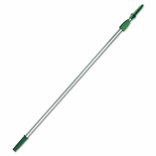 Ung EZ120 4 ft. Telescoping Squeegee Extension Pole, Green & Silve