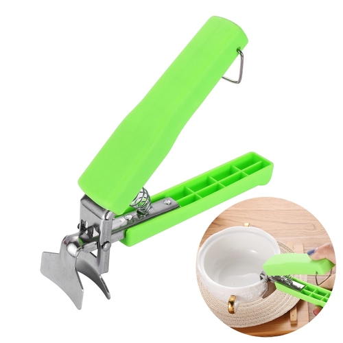 1PC New Green Silicone Handle Tongs Bowl Holder