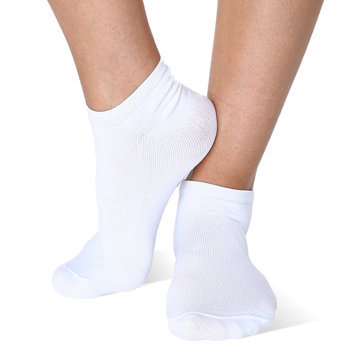 Men's Ankle Socks - White, 10-13, 3 Pack