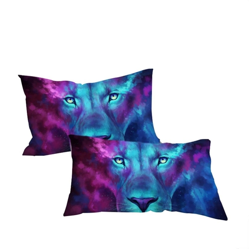 Firstborn by JoJoesArt Pillowcase Psychedelic Lion