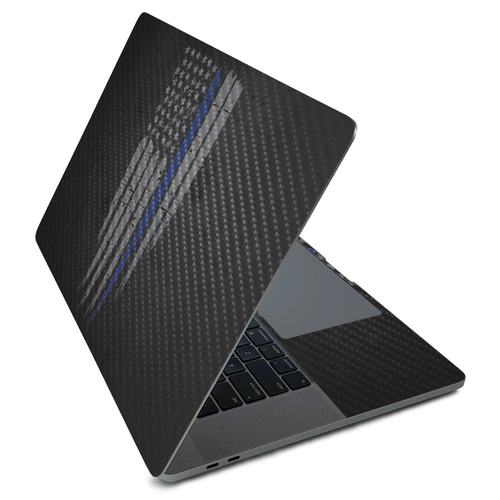 MightySkins CF-APMAPRO216-Thin Blue Line Carbon Fiber Skin for Apple M