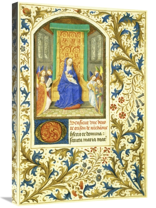 Global Gallery GCS-282424-30-142 30 in. The Virgin Enthroned - Book of