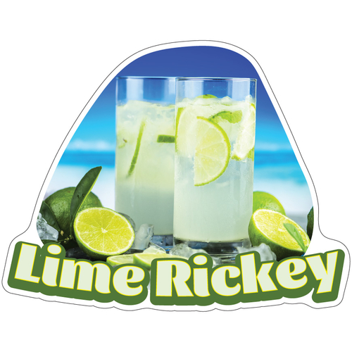 SignMission D-DC-8 Lime Rickey19 8 in. Decal Concession Stand Food Tru