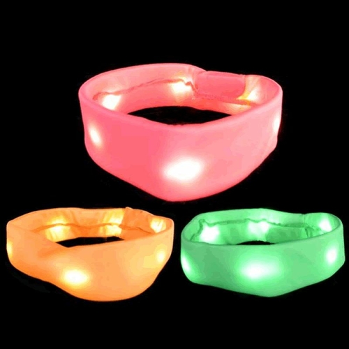 Blinkee 3995448 1 Dozen Light Up Work It Out Headbands, Assorted C