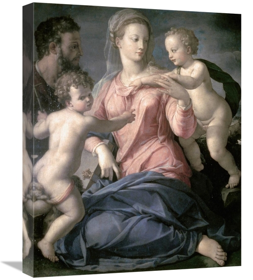 Global Gallery GCS-276878-22-142 22 in. Holy Family Art Print - Agnolo