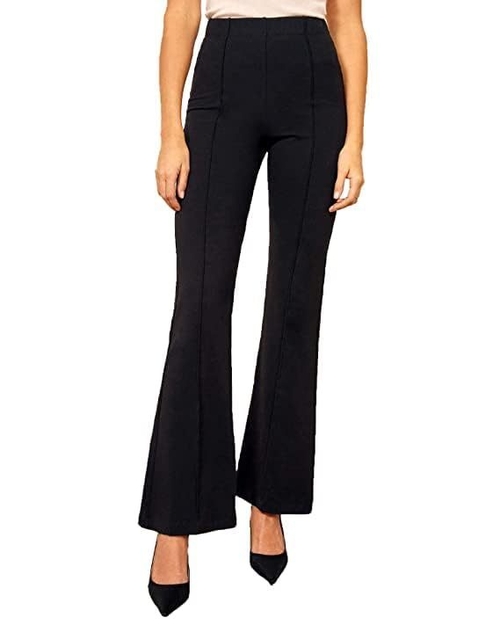 BLACK Women's Yoga Dress Pants Stretchy Work Slacks Business Casual