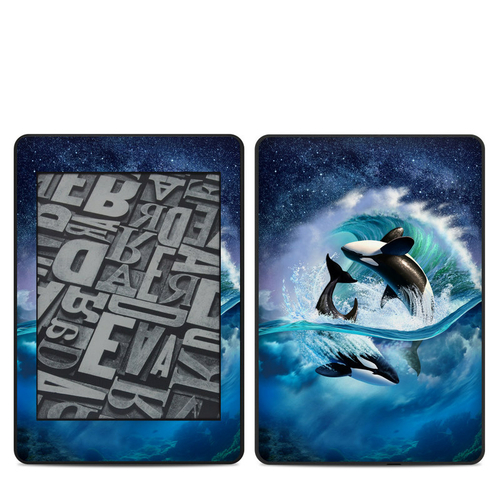 DecalGirl AKP18-ORCAWAVE Amazon Kindle Paperwhite 2018 Skin - Orca Wav
