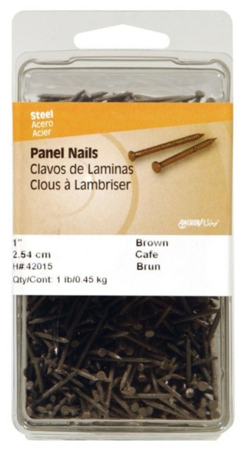 Hillman 42015 1 lbs Panel Nails  Dark Brown - 1 in.