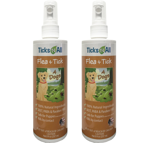 All Natural Flea & Tick 4 Dogs 8oz (2 pack)
