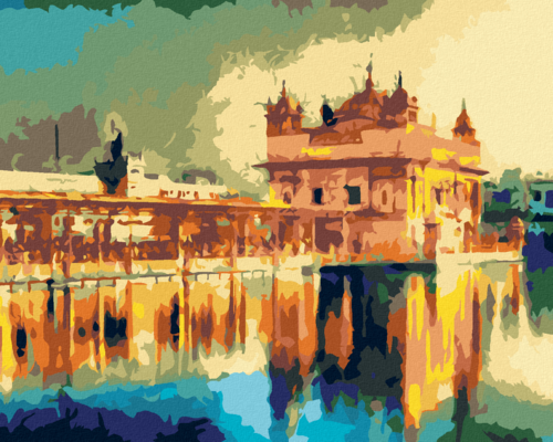 Paint by Numbers - GOLDEN TEMPLE AT AMRITSAR IN INDIA