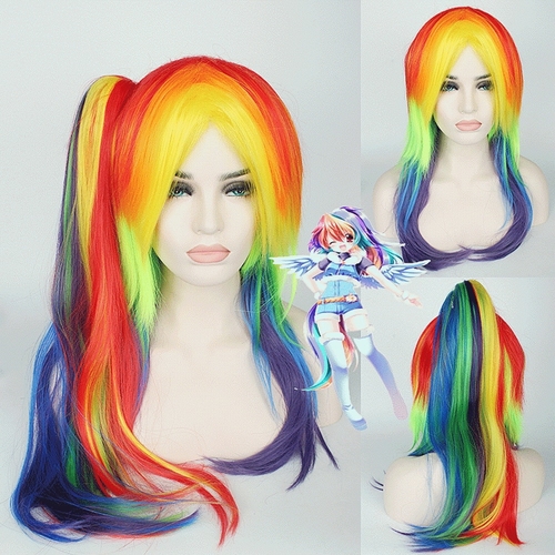 65cm My Little Pony Rainbow Straight Cosplay Wig