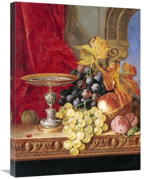 Global Gallery GCS-268211-30-142 30 in. Grapes & a Peach Art Print - E