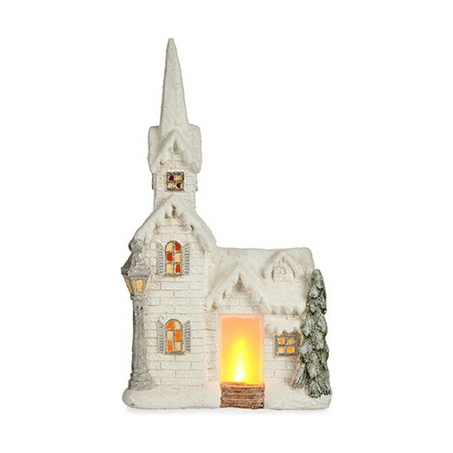 Decorative Figure Christmas LED Light House 11 x 53 x 28,5 cm White