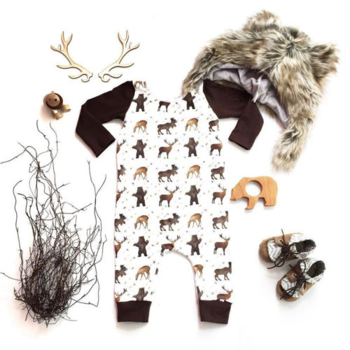 Newborn Christmas Baby Boys Girls Clothes Animal
